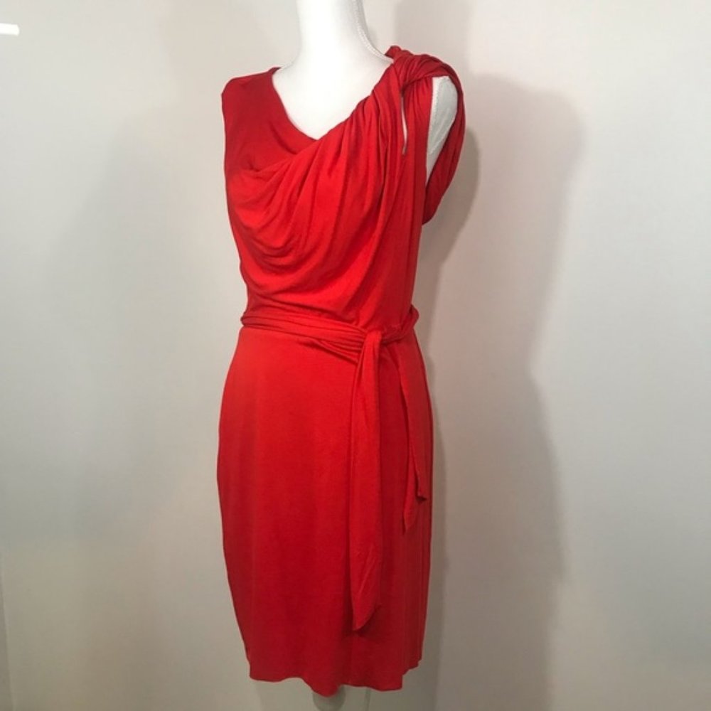 Trina Turk Red Raven Twisted Shoulder